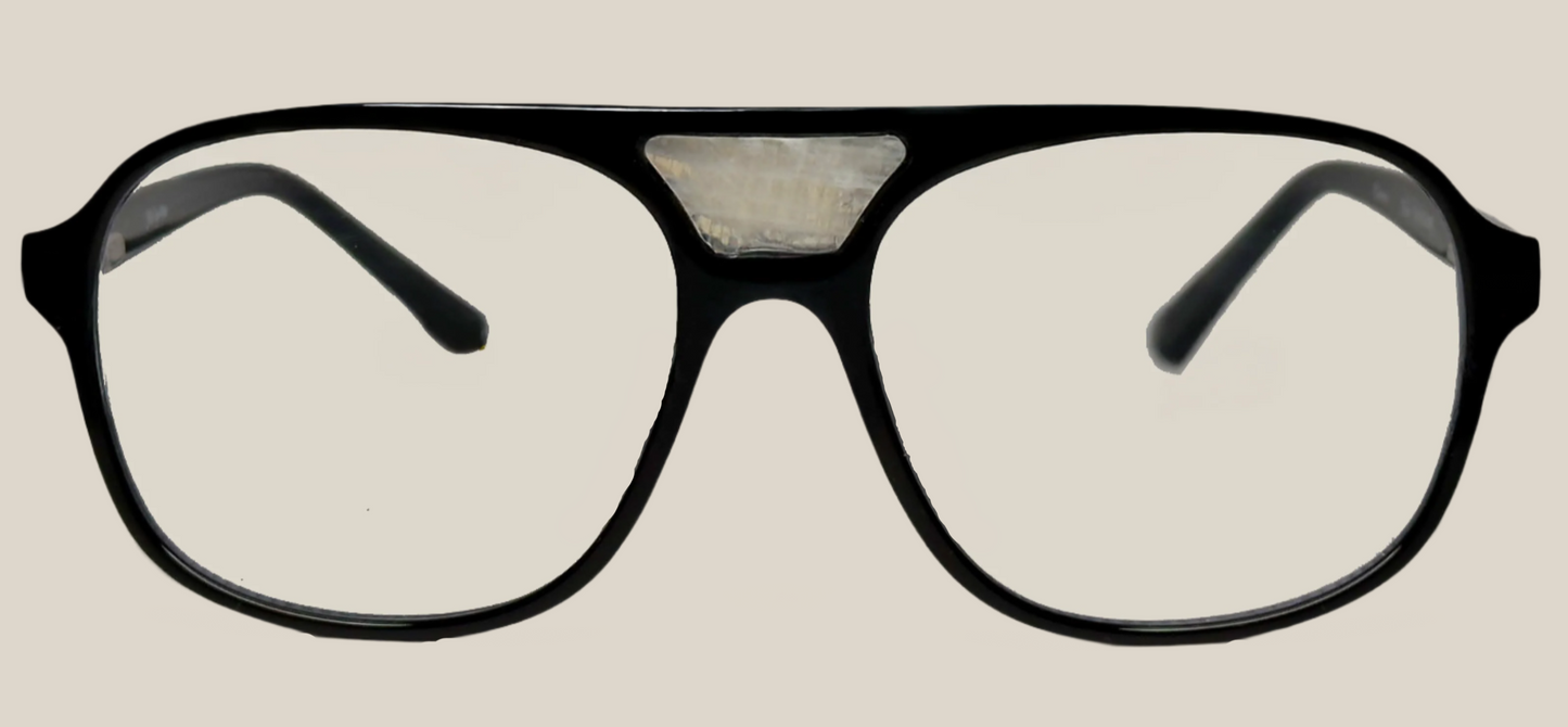 The "Karma" frames are nested with unique natural crystals. Black frames with Blue light and UV blocker. Size: 54-16-145